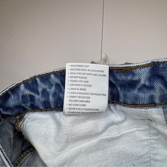 KanCan High Rise Distressed Denim Shorts Button Fly Size Small - Picture 6 of 10